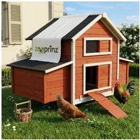 Zooprinz Hühnerstall Betty mit oder ohne Auslauf 301x113x171 cm (BxHxT), Regen- und Sonnendach, Nistkasten mit Klappdeckel