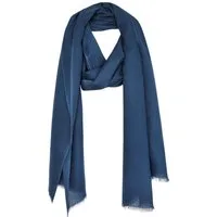 Bovari Schal Damen-Schal aus 100% gekämmter Bio-Baumwolle - handgewebt, - leicht, atmungsaktiv, dünn - Sommerschal in XL Größe 180x70 cm