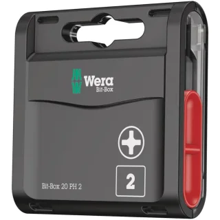 Wera Bit-Box 20 PH, PH 2 x 25 mm, 20-teilig - 05057750001