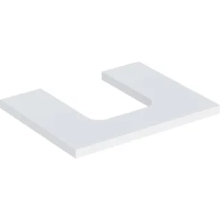 Geberit ONE Waschtisch-Platte, Ausschnitt mittig, für Aufsatzwaschtisch Schalenform 505271002