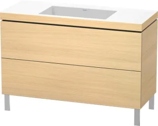 Duravit L-Cube c-bonded Set bodenstehend Mediterrane Eiche Matt 1200x480x698 mm - LC6939N7171 LC6939N7171