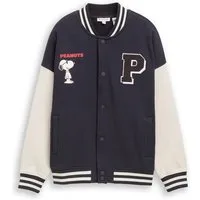 TOM TAILOR Collegejacke Collegejacke im Coloblocking mit Peanuts-Print