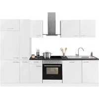 OPTIFIT Küchenzeile Iver Breite 300 cm, mit Hanseatic E-Geräten, inkl. Kühlschrank