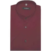Huber Hemden Kurzarmhemd HU-0181 Stehkragen Kurzarm Regular Fit-gerader Schnitt, Made in EU