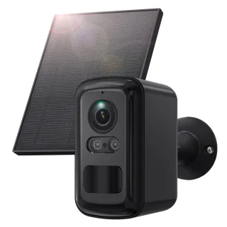 3MP Solar Security Camera Wire-Free Outdoor Camera with Color Night Vision PIR Human Detections 2-Way Audio IP66 Waterpr