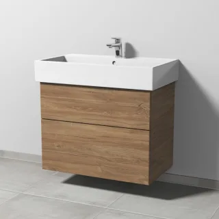 Sanipa 3way Waschtischunterbau zu Duravit Vero Air Waschtisch mit 2 Auszügen, Eiche-Kansas SM43459
