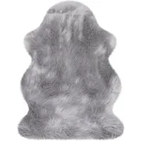 Heitmann Felle Hochflor-Teppich Lammfell 9090, rechteckig, Höhe: 60 mm, Kunstfell, Uni Farben, sehr weich, waschbar
