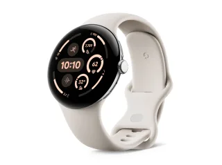 Google Pixel Watch 3 (Wi-Fi) 45mm Polished Silver mit Sportarmband Porcelain | ga05736-de |