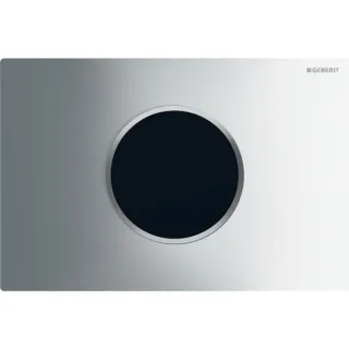 Geberit BetPl. Sigma10 zu WC-Strg. mit elektron. Sp-Ausl. glanzchr/mattchr, 242782KH1 242782KH1