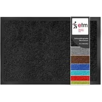 Floordirekt Fußmatte Monochrom, Rutschfeste Schmutzfangmatte Indoor, 30°C Maschinenwaschbar, Rechteckig, Höhe: 7 mm, Geeignet für Trockner & Fußbodenheizungen, UV-Beständig, Antistatisch