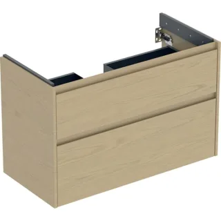 Geberit Renova Plan Unterschrank für Waschtisch, mit zwei Schubladen: 94.8x60.6x44.6cm, 504032PS1 504032PS1