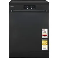 exquisit Standgeschirrspüler GSP9114-450D, 14 Maßgedecke, Edelstahl Innenbehälter, Energieklasse D, 49 dB Geräuschklasse C
