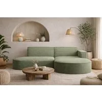Kaiser Möbel Ecksofa Designer MODENA STUDIO L stoff Cord, Ecksofa, Cord Sofa, L-Form, Links/Rechts wählbar