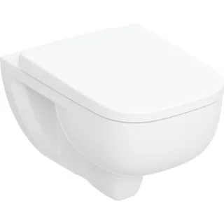 Geberit Renova Plan Set Wand-WC Tiefspüler, TurboFlush, mit WC-Sitz: T=54cm, weiß, 503152001 503152001