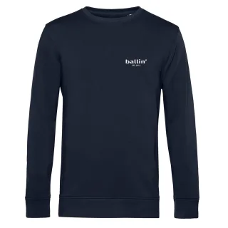 Small Logo Sweater von Ballin Est. 2013 in der farbe Blau und in größe XXL.