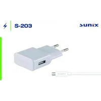 Sunix Sunix Netzteil Ladegerät Micro-Usb Tragbares Reiseladegerät 1,2m Weiß Handy-Netzteile