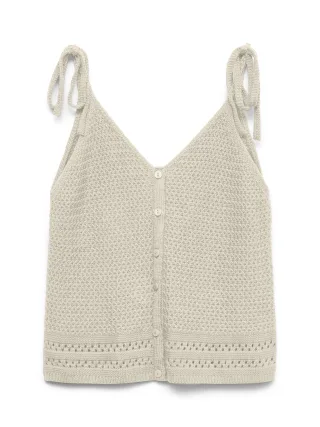 VERO MODA - VMSALTY SANDS SL TOP SE Birch - Gr. - L