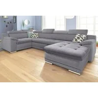 sit&more Wohnlandschaft Andiamo U-Form, mit Kopfteilverstellung, wahlweise mit Bettfunktion