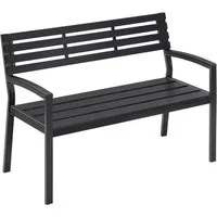 Woltu Gartenbank (1-St), Wetterfest für 2-3 Sitzer, bis 280 kg Belastbar