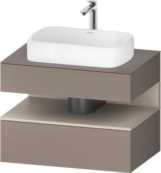 Duravit Qatego Konsolenwaschtischunterbau wandhängend Basalt Matt 800x550x600 mm - QA4730091430000 QA4730091430000