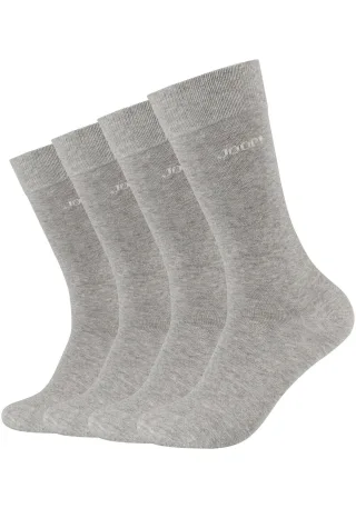 JOOP Socken "premium essentials" 4 Paar, Premium Essentials, verstärkte Ferse, haltbare Spitze