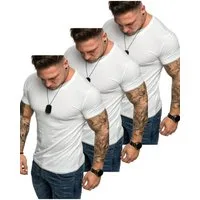 Amaci&Sons T-Shirt 3. LAKEWOOD 3er-Pack T-Shirts (3er-Pack) Herren Basic Oversize T-Shirt mit Rundhalsausschnitt