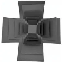 101DIYStudio Geschenkbox LEERE Geschenkbox Geburtstag Ostern zum Selber Basteln (Geburtstag Ostern Hochzeit, Mit mehreren Schichten), Inkl. Zubehör, Geschenktasche und Videoanleitung