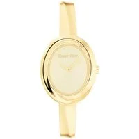 Calvin Klein Quarzuhr TWISTED BEZEL 25100056, Armbanduhr, Damenuhr, Edelstahlarmband, analog
