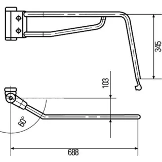 Hella Halter f?r Au?enspiegel 8HG503019-022