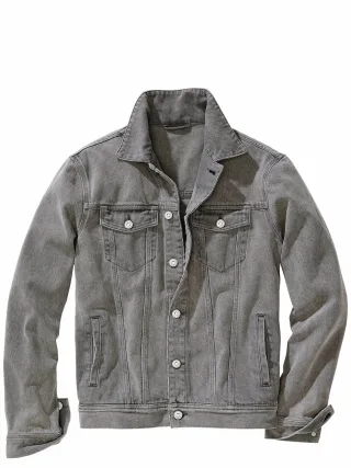 Mey & Edlich Herren Jeansjacke Greyhound Grau 100 % Baumwolle