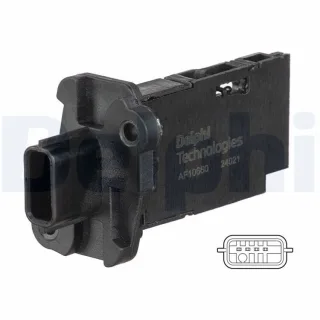 Delphi Luftmassenmesser Nissan Opel Renault AF10660-12B1