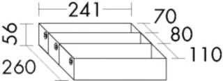 Burgbad Set 2 56x241x260 , SGJP026 SGJP026