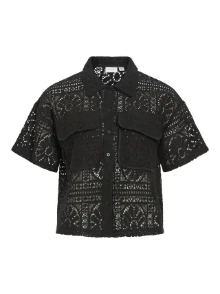 VILA - VIMERINDA 2/4 SHIRT - NOOS Black Beauty - Gr. - XL