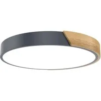 FIVMEN LED Deckenleuchte Deckenlampe Holz Deckenleuchte Deckenlampen Rund Lampen, Kaltweiß