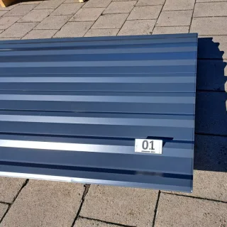 Trapezblech 20/138 | Dach | 14 Stück | 2,25 m Länge | Anthrazitgrau ( RAL 7016 )