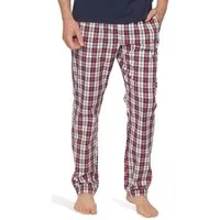 Moonline Schlafhose Herren Webhose Freizeithose Loungewear aus 100% Baumwolle