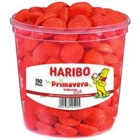 HARIBO Süßigkeit, Haribo Primavera große rote gezuckerte schaumzucker Erdbeeren 1050g