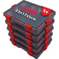 Paradox Fishing Angelkoffer wasserdichte Tackle-Boxen 5x Set (S/M/L), wasserdicht