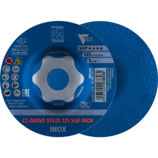 PFERD TOOLS CC-GRIND-SOLID Schleifscheibe Speziallinie SGP INOX für Edelstahl - 64189125