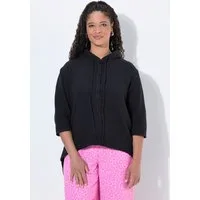 Angel of Style Longbluse Bluse A-Linie Musselin Kapuze