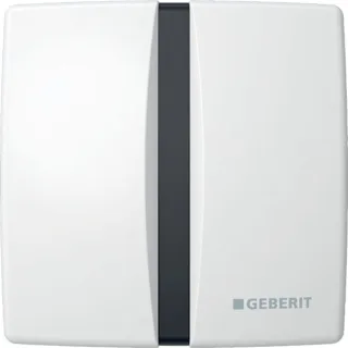 Geberit Urinal-Steuerung mit elektronischer Spülauslösung Batterie Abdeckplatte Zink-DG Basic weiß,  115804115