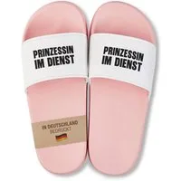 22Feels Badelatschen Pink Geschenk Damen Frauen Prinzessin Spruch Geburtstag Badepantolette IN DEUTSCHLAND BEDRUCKT