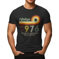 LOBO NEGRO® T-Shirt zum 50. Geburtstag: Vintage Jahrgang 1976 Limited Edition