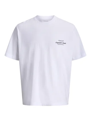 JACK&JONES - JORNORREBRO TYPO TEE SS CREW NECK NOOS Bright White - Gr. - L