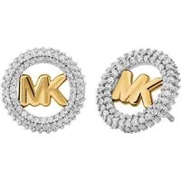 MICHAEL KORS Paar Ohrstecker MKJ8560931, Michael Kors MKJ8560931 Damen Ohrstecker Messing Gold weiß