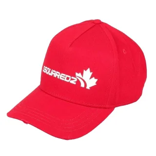 DSquared2 Familienlogo Baseballkappe (Rot/Weiß)