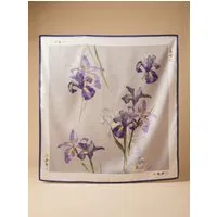 Kleelein Seidentuch Seidentuch 70x70cm Halstuch mit Panda & Bambus-Motiv Asiatischer Stil, leicht, atmungsaktiv, hochwertig, atmungsaktiv, weich
