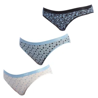 3er-Pack Slips aus Stretch-Baumwolle D4C17 für Damen
