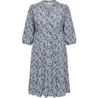 ONLY CARMAKOMA Tunikakleid CARMILANA 3/4 DRESS WVN NOOS Sommerkleid