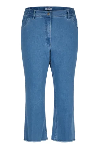 KjBRAND - Betty Cropped Flared denim bleached - Gr. - 46